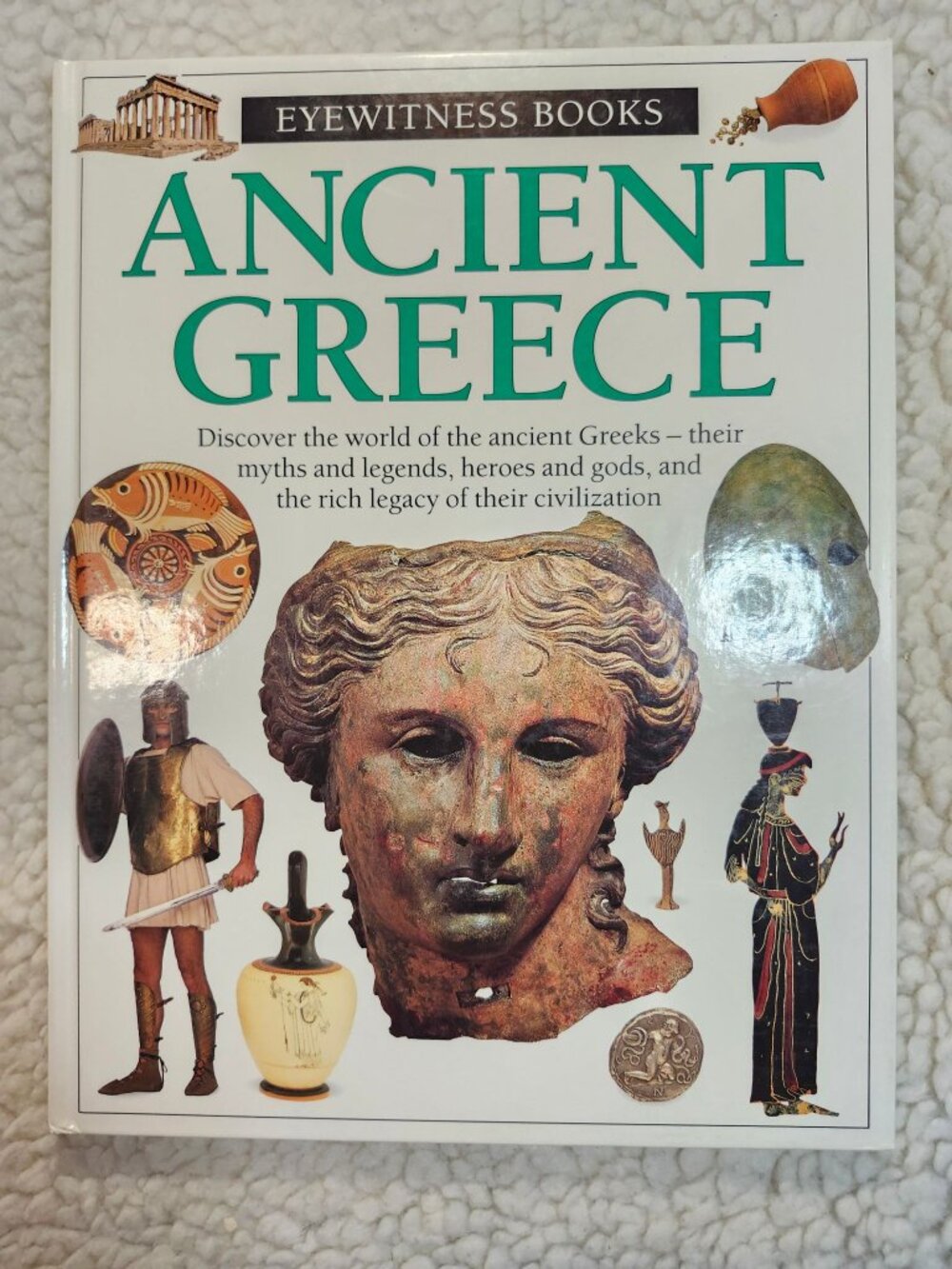 Eyewitness Books Ancient Greece Anne Pearson Hardcover Illustrated History Book